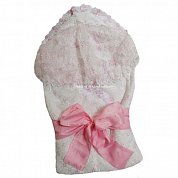 "МоёДитё" комплект нарядный шитьё для новорождённых розовый 127Ш (лето) "Вербена"